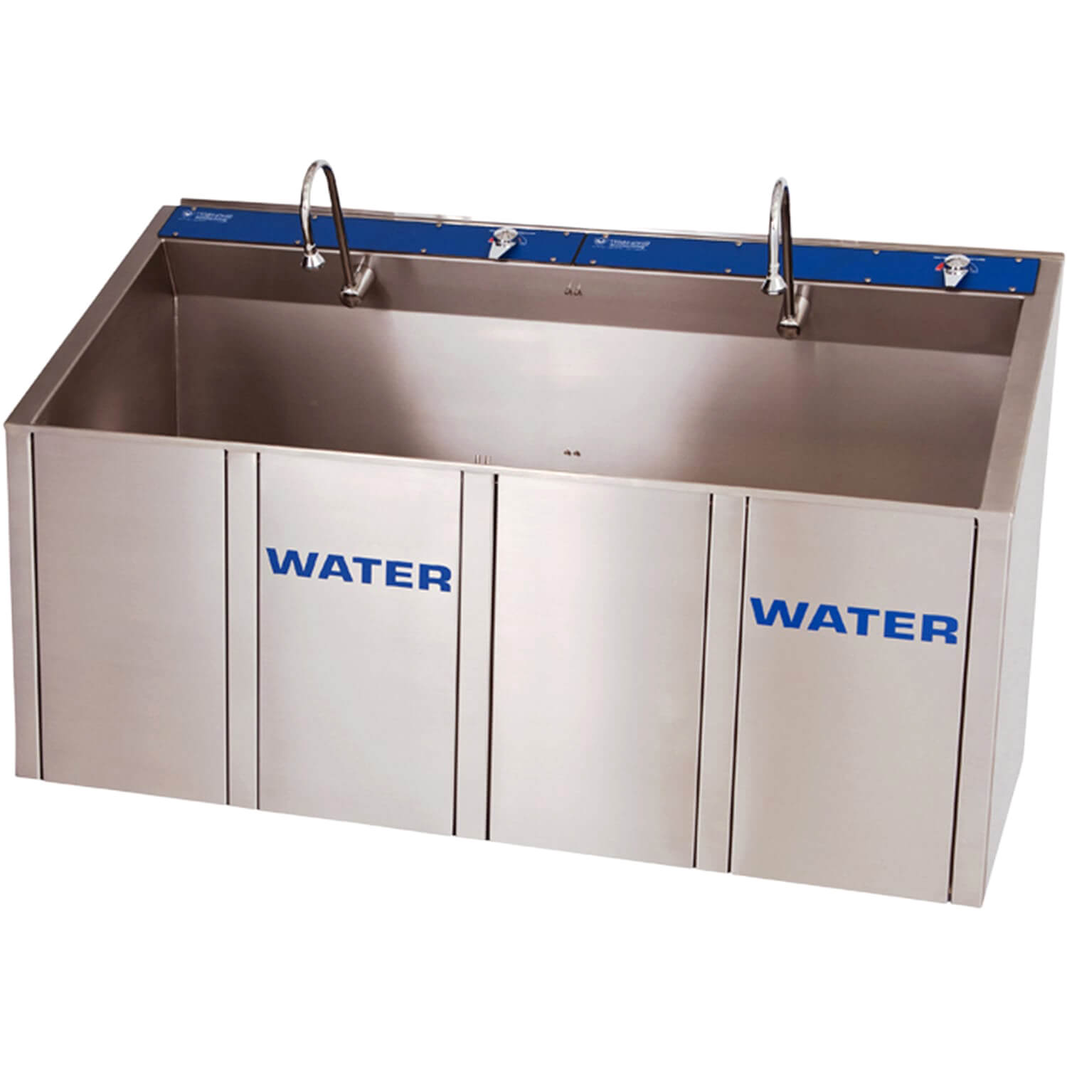 New Stainless Steel Scrub Sink With Eye/Face Wash - Whitehall Mfg