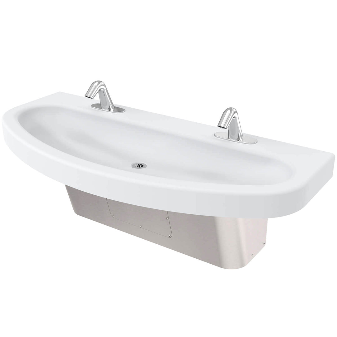 ELSC2 Two-Station Solid Surface Ellipse™ Hand Wash Sink