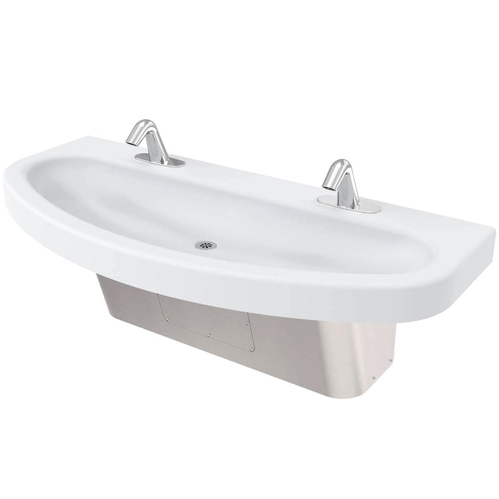 ELSC2 Two-Station Solid Surface Ellipse™ Hand Wash Sink