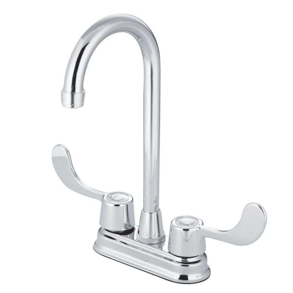 SW000-F50 Hot & Cold Wristblade Faucet, Gooseneck Spout