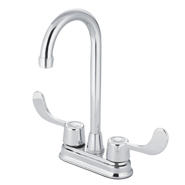 SW000-F50 Hot & Cold Wristblade Faucet, Gooseneck Spout