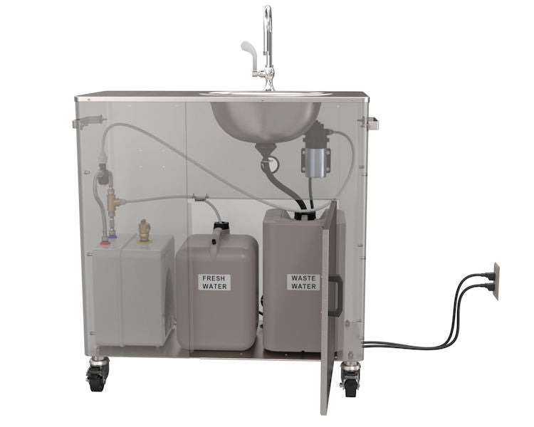 PS1230 On-Demand Pump, Warm Water Portable Sink