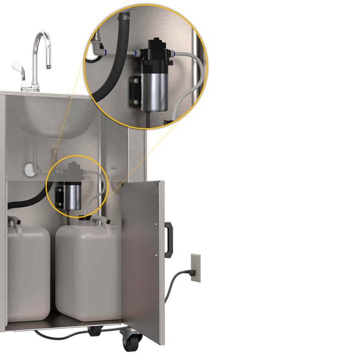 PS1230 On-Demand Pump, Warm Water Portable Sink