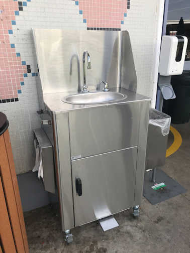 PS1010 Foot Pump Operated Portable Sink