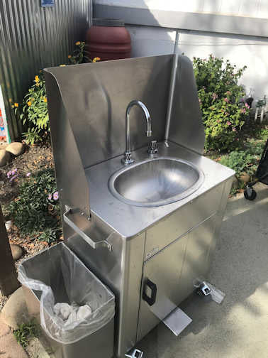 PS1010 Foot Pump Operated Portable Sink