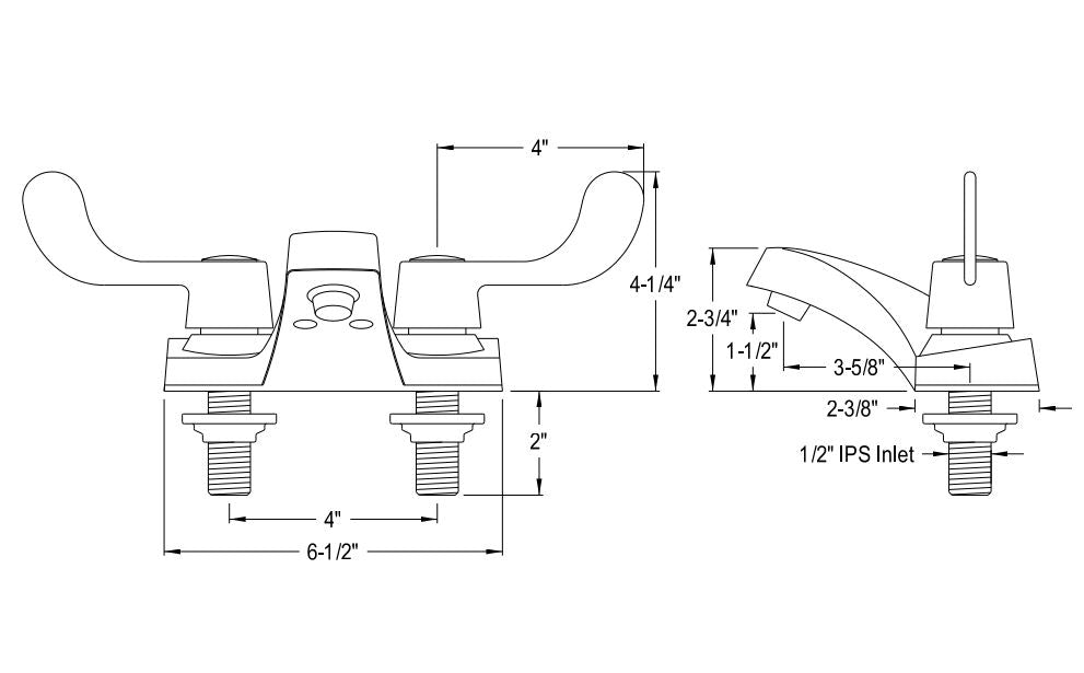 SW000-F51 Hot & Cold Wristblade Faucet