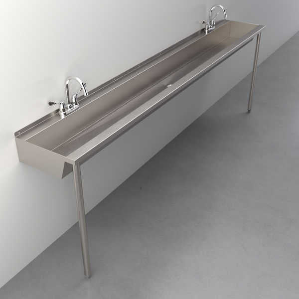 SW2102 Two-Station Hand Wash Trough