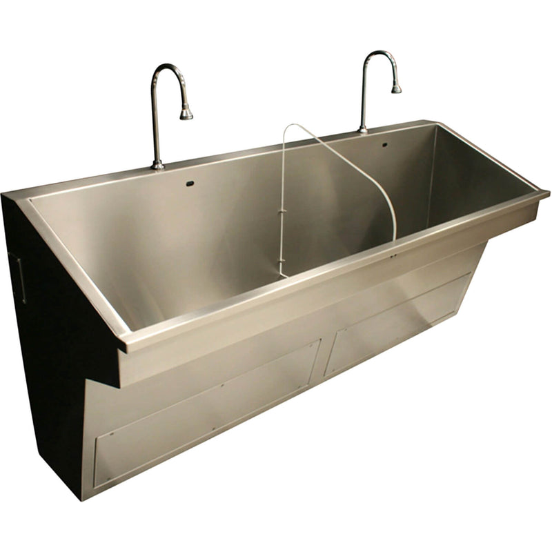 4123 ADA Scrub Sink - Stainless Steel, Three Hand Wash Stations