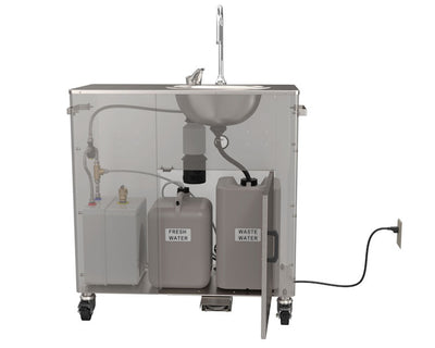 Portable Hand Wash Station with Warm Water - Self-Contained - Sensor  Operated