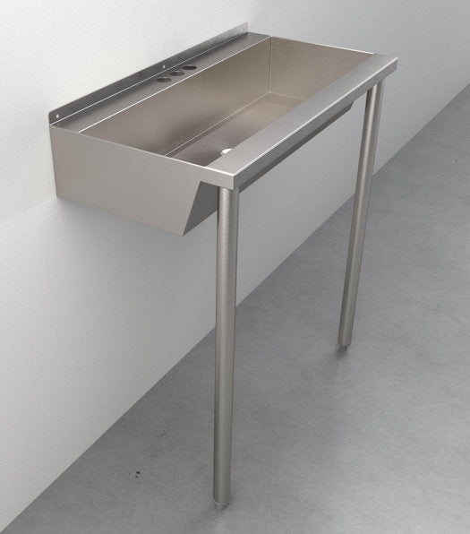 SW130 One-Station Commercial Trough Sink