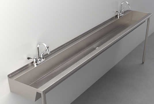 SW2102 Two-Station Hand Wash Trough