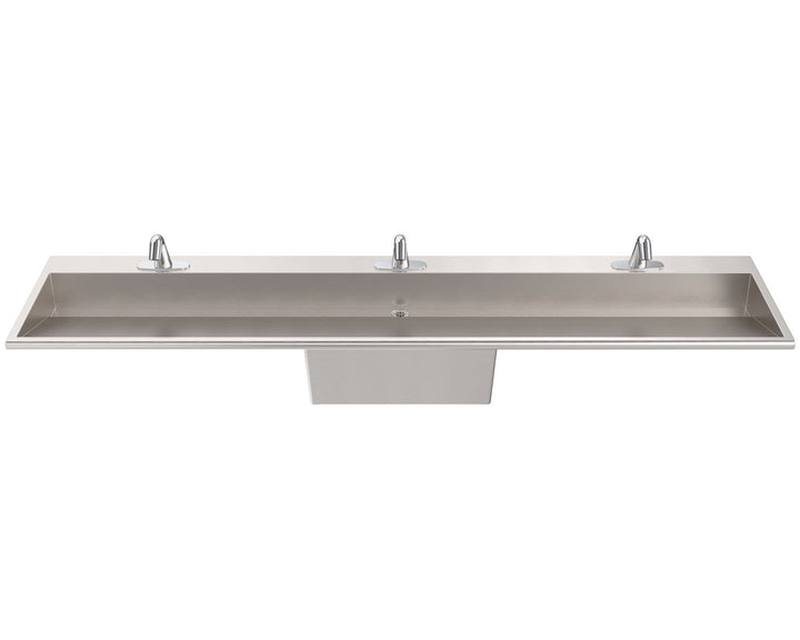 WSW390 Wedge Three-Station Hand Wash Trough