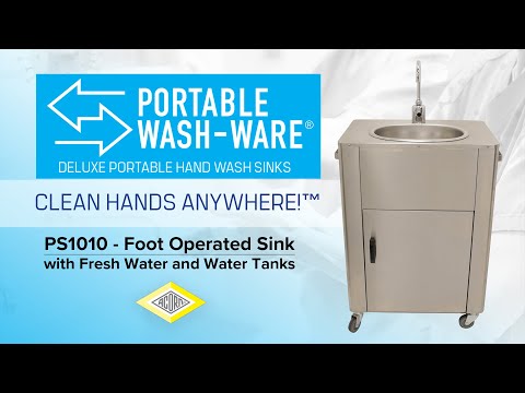 PS1010 Foot Pump Operated Portable Sink